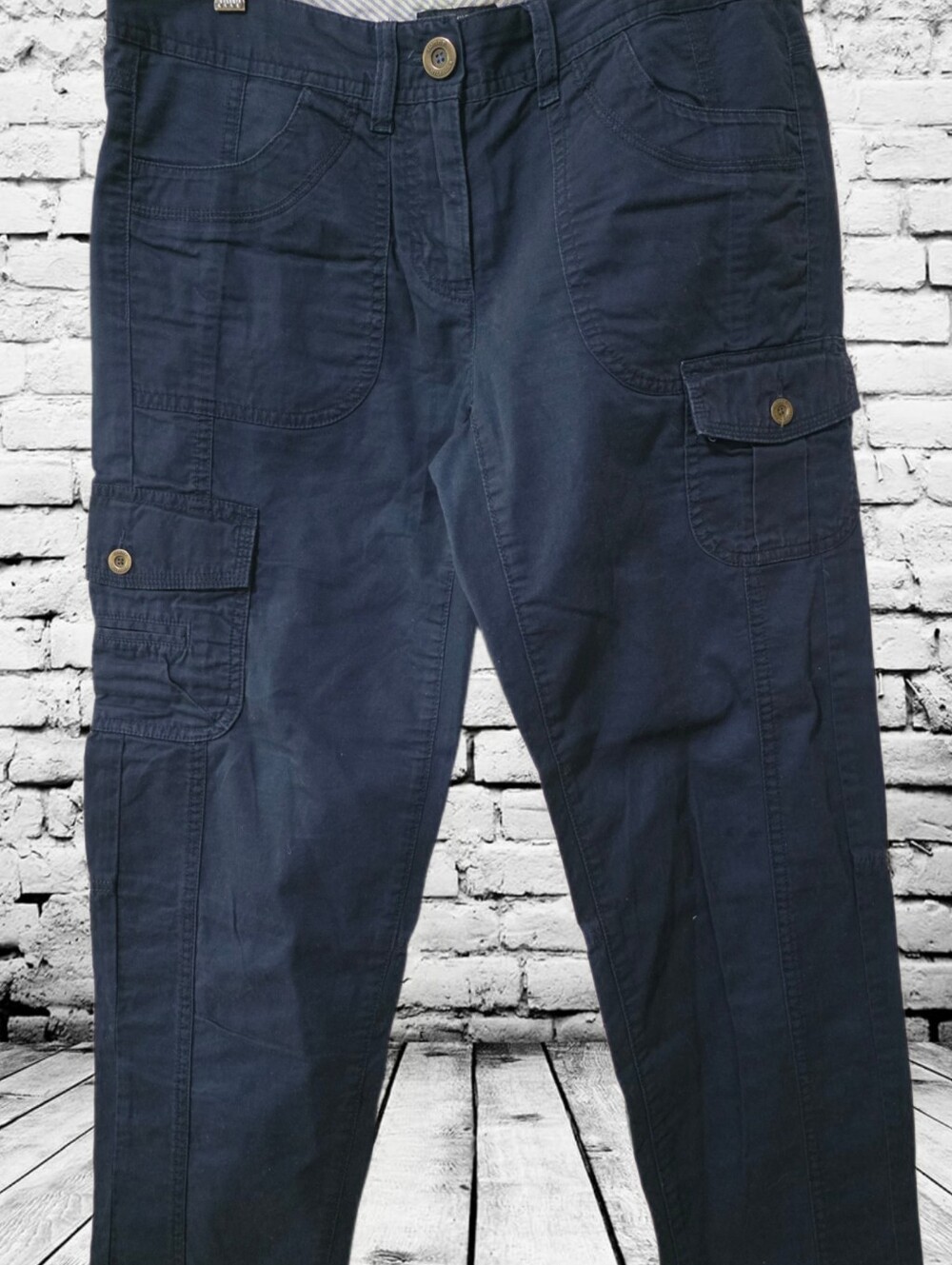 Petite Tommy  Hiilfiger Blue Navy Cargo Pants.